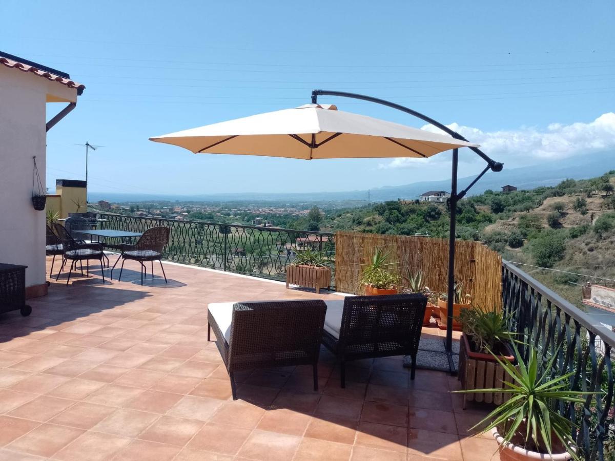 Flat With Panoramic Terrace And Private Pool Mt5X3 Apartment Taormina Exterior foto